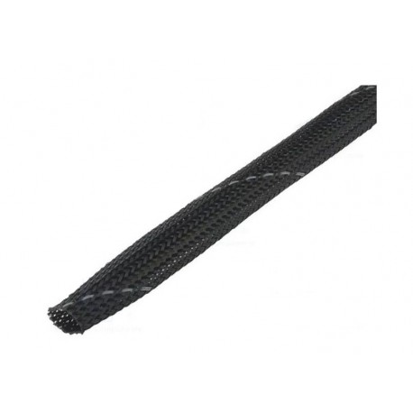 Oplot poliestrowy 11-17 (nom.12mm) czarno szary 1m